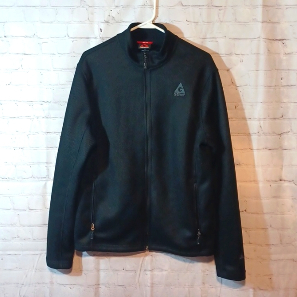 Gerry Mens Black Zip Up  Jacket M